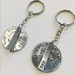 2 Ruth Bader Ginsberg keychains